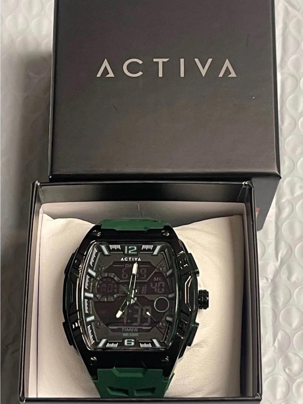 Actival Venzis X Invicta Analog Digital Men's Watch - 50mm. Army Green new